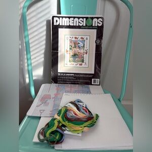New Open Box Dimensions Counted Cross Stitch Kit “The Joy Of  Gardening” 3771